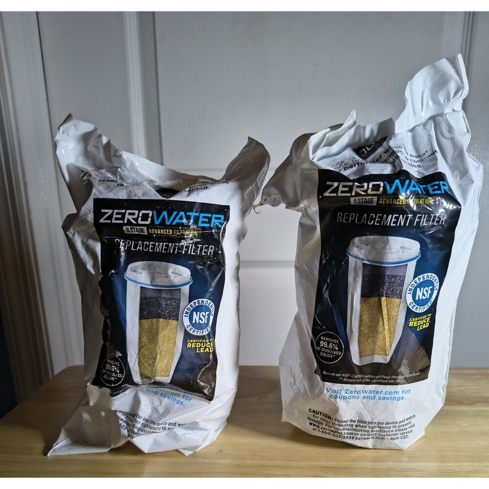 Zero Water 5 Stage Advanced Filtration 2 Pack Replacement Water Filters No Box